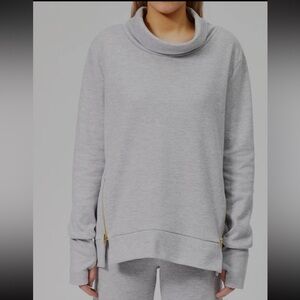 Varley Women's Clement Pullover Sweater Heather Grey Size XS